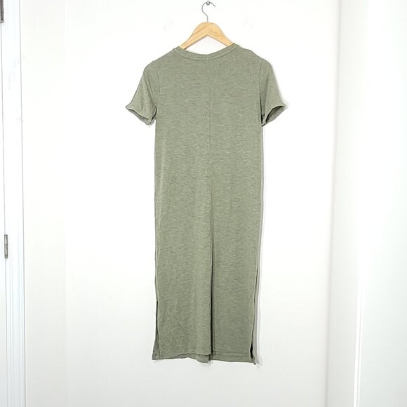 Jessica Simpson Women Green Front Pocket Relaxed Fit Casual T-Shirt Dress Size S - Picture 2 of 10